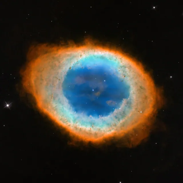 A Gyűrű-köd (M57) a Hubble felvételén