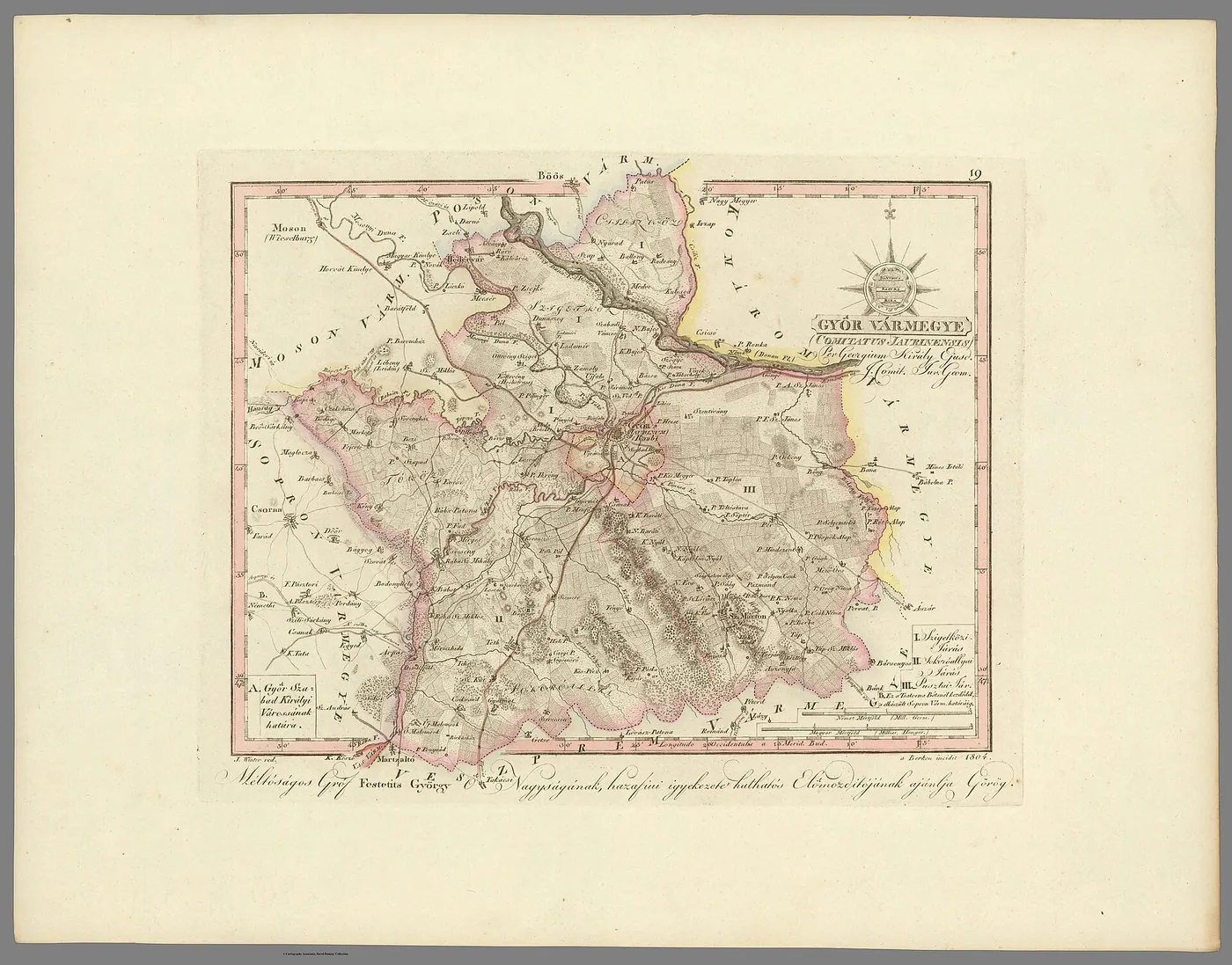 Győr vármegye, 1802–1811