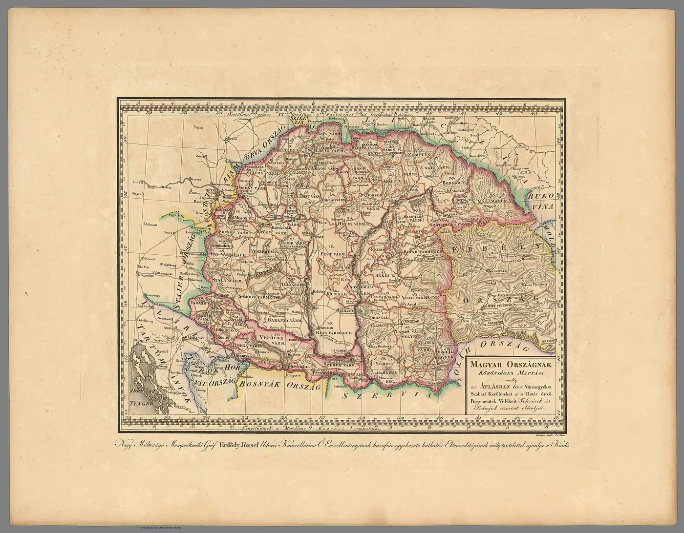 Magyar Országnak Közönséges Mappája, 1802–1811