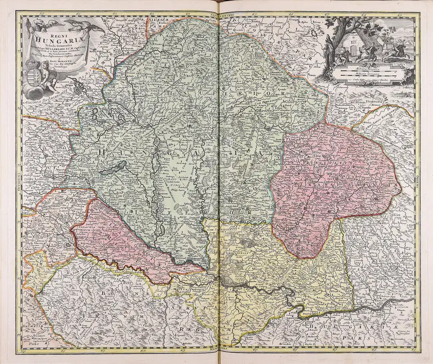 Regni Hungariae tabula generalis, 1720 körül