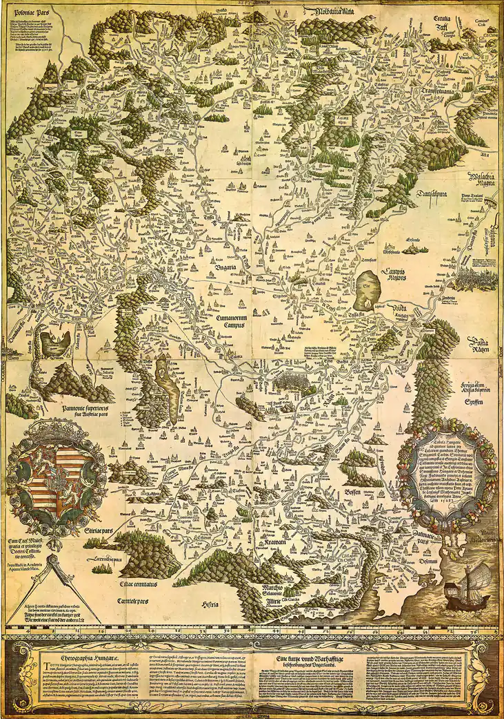 Tabula Hungariae, 1528
