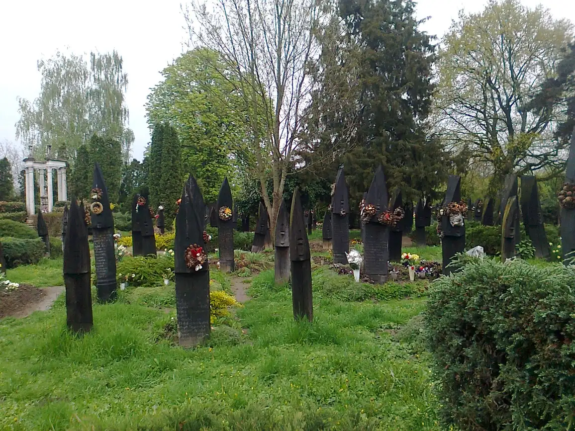 Cemetery in Szatmárcseke (Hungary)